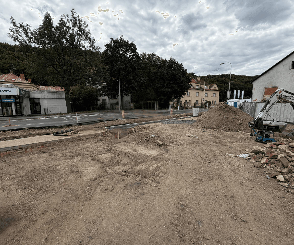 V2 Rezidence: Probíhají přeložky inženýrských sítí - 92